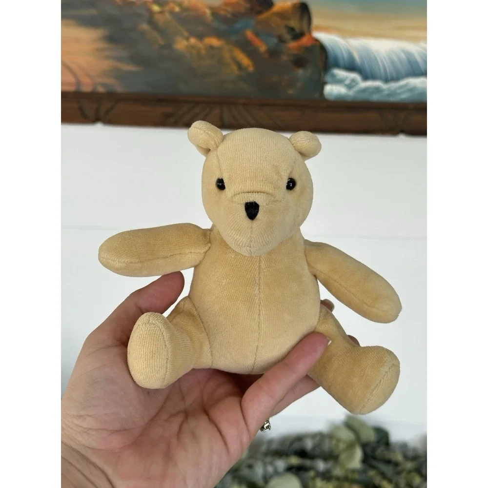 Vintage‎ Disney Classic Pooh Winnie Stuffed Animal Plush Gund Small Rattle Toy